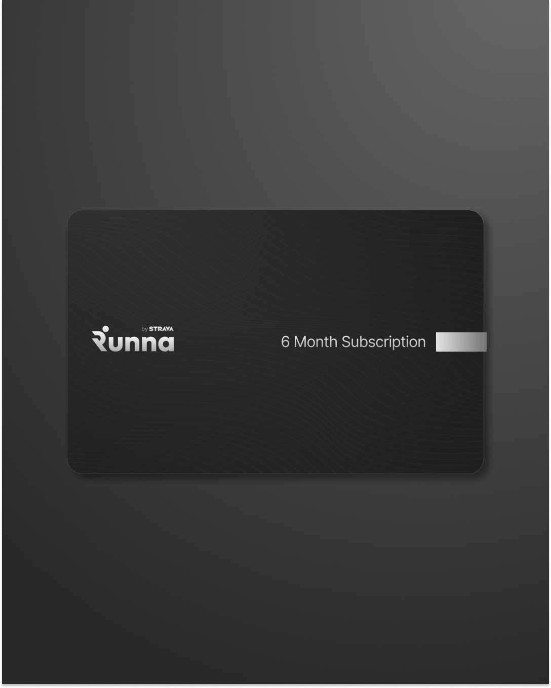 Runna Subscription Gift Card months